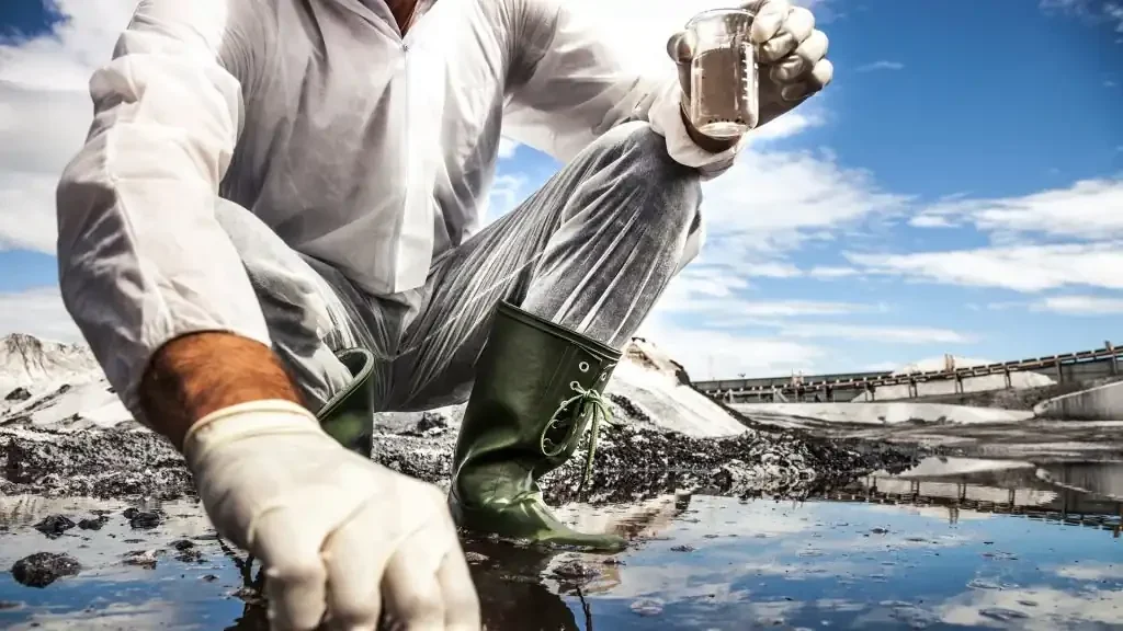 Ecological water quality monitoring, showcasing clean and sustainable environment.