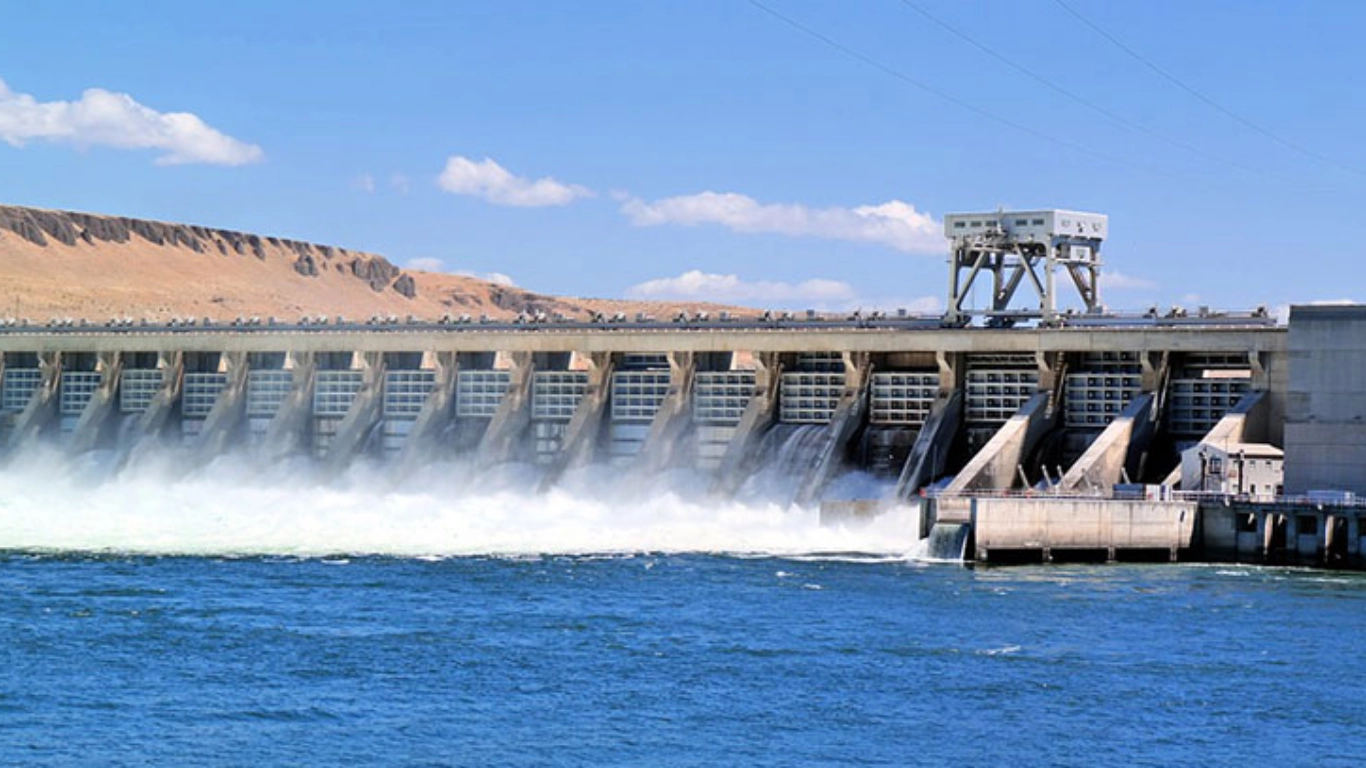 Hydro_power image showcasing the sustainable energy of hydroelectric power plants, reducing carbon emissions and generating clean electricity.