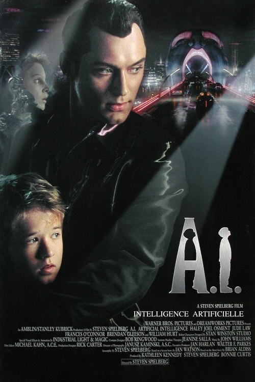 Pro-Contras of AI and (Bio)Technology: Films, Series, and Documentaries 5 AI Artificial Intelligence movie poster