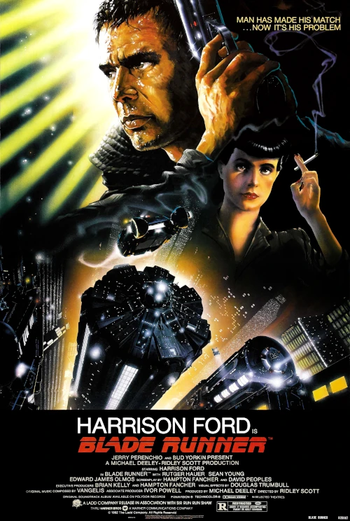 Pro-Contras of AI and (Bio)Technology: Films, Series, and Documentaries 9 Blade Runner movie poster